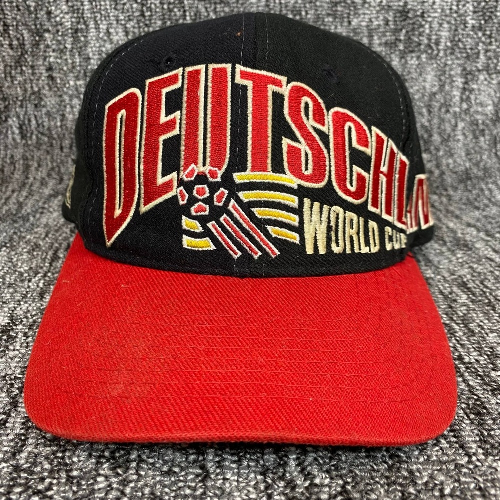 VTG 1994 World Cup Deutschland Germany Hat Apex One Snapback Cap Soccer USA 94